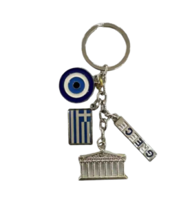 Τουριστικό μπρελόκ Souvenir - Σετ 12pcs - Ματάκι/Greece - 280082