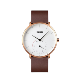 Αναλογικό ρολόι χειρός – Skmei - 9213 - Brown/White