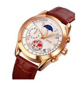 Αναλογικό ρολόι χειρός – Skmei - 9236 - Brown/Gold