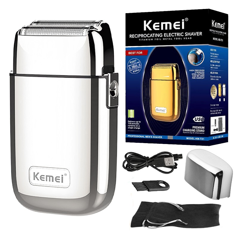 Ξυριστική μηχανή - Shaver - KM-TX1 - Kemei - Silver - Image 2