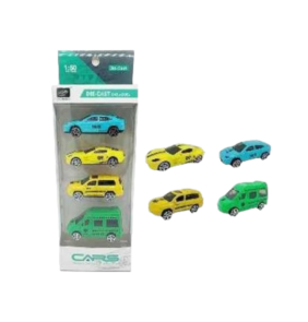 Σετ μεταλλικά αυτοκινητάκια - 4pcs - 366-19 - 308127