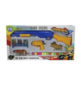 Παιδικό όπλο στόχου με φιγούρες ζώων - Soft Gun - 6000-5 - 308308