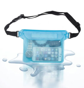 Techsuit - Waterproof Pouch - Universal Silicone Big Bag for Accessories - Blue