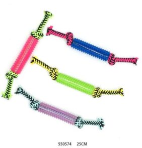 Παιχνίδι σκύλου σχοινί με μασητικό - 25cm - 12pcs - 550574