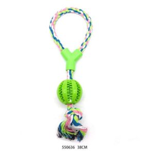Παιχνίδι σκύλου σχοινί με μπάλα - 38cm - 12pcs - 550636