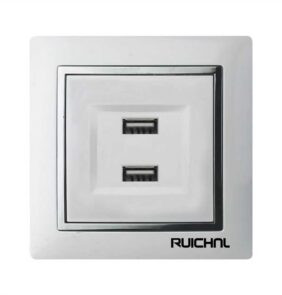 Πρίζα τοίχου με 2 θύρες USB - Χωνευτή - RC3633 - 363303