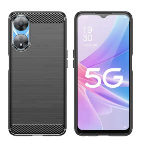 Techsuit - Carbon Silicone - Oppo A58 5G / A78 5G - Black