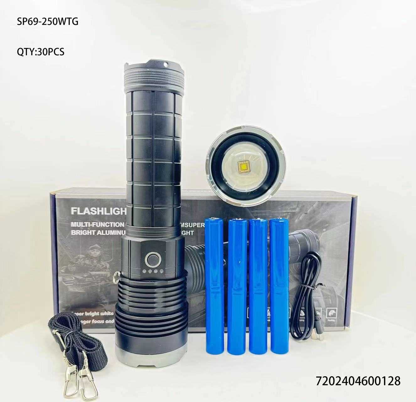 Επαναφορτιζόμενος φακός LED - SP69-250WTG - 600128 - Image 2