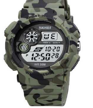 Ψηφιακό ρολόι χειρός – Skmei - 1718 - Army Green - Image 2