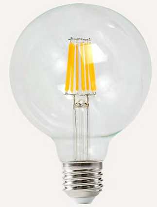 Λάμπα LED Filament φούσκα - G80 - Ε27 - 8W - 431695 - Image 2
