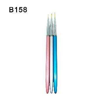 Σετ πινέλα μανικιούρ Nail Art - B158 - 3pcs - 910518 - Image 2