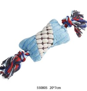 Λούτρινο παιχνίδι σκύλου με σχοινί - 20x7cm - 12pcs - 550805