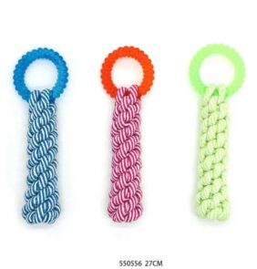 Παιχνίδι σκύλου σχοινί με μασητικό - 33cm - 12pcs - 550552