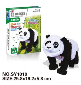 Συναρμολογούμενη φιγούρα Panda DIY 3D - 70pcs - EVASY1010 - 222294
