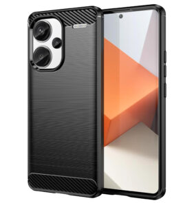 Techsuit - Carbon Silicone - Xiaomi Redmi Note 13 Pro+ 5G - Black