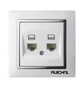 Πρίζα γραμμής δικτύου διπλή - Χωνευτή - RC3616-RJ45674950