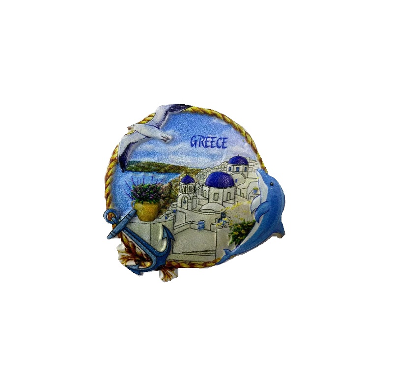 Tουριστικό μαγνητάκι Souvenir – Σετ 12pcs - Resin Magnet - Greece - 678068