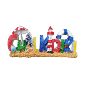 Tουριστικό μαγνητάκι Souvenir – Σετ 12pcs - Resin Magnet - Chalkidiki - 678077