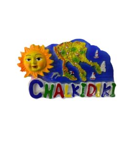 Tουριστικό μαγνητάκι Souvenir – Σετ 12pcs - Resin Magnet - Chalkidiki - 678089