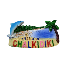 Tουριστικό μαγνητάκι Souvenir – Σετ 12pcs - Resin Magnet - Chalkidiki - 678091