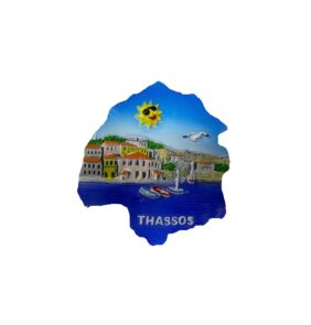 Tουριστικό μαγνητάκι Souvenir – Σετ 12pcs - Resin Magnet - Thassos - 678126