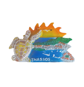 Tουριστικό μαγνητάκι Souvenir – Σετ 12pcs - Resin Magnet - Thassos - 678131