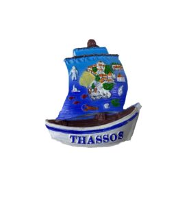 Tουριστικό μαγνητάκι Souvenir – Σετ 12pcs - Resin Magnet - Thassos - 678132