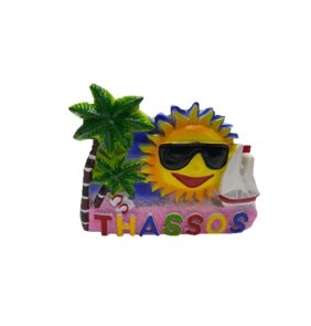 Tουριστικό μαγνητάκι Souvenir – Σετ 12pcs - Resin Magnet - Thassos - 678134