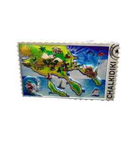 Tουριστικό μαγνητάκι Souvenir – Σετ 12pcs - Resin Magnet - Chalkidiki - 678301