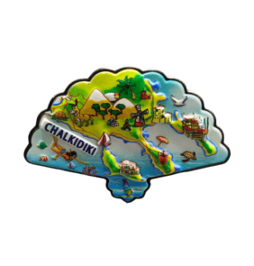 Tουριστικό μαγνητάκι Souvenir – Σετ 12pcs - Resin Magnet - Chalkidiki - 678311