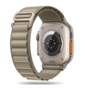 TECH-PROTECT NYLON PRO APPLE WATCH 8 / 9 / 10 / 11 / SE / ULTRA (44 / 45 / 46 / 49 MM) TITANIUM/OLIVE