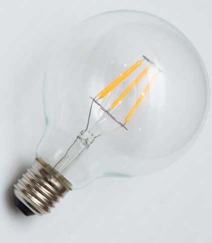 Λάμπα LED Filament φούσκα - G95 - Ε27 - 4W - 431701 - Image 2