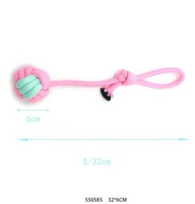 Παιχνίδι σκύλου σχοινί με μπάλα - 32cm - 12pcs - 550585