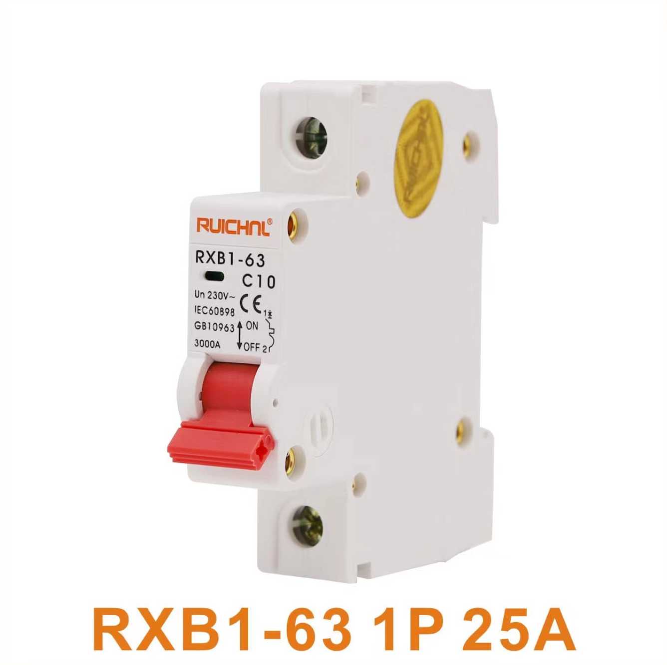Διακόπτης ασφαλείας ράγας - RXB1-63-25A-1P-3KA - 012507 - Image 2