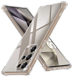 Techsuit - Shockproof Clear Silicone - Samsung Galaxy S24 Ultra - Clear