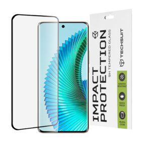 Techsuit - 111D Full Cover / Full Glue Glass / 3D Curved Screen - Honor Magic6 Lite - Black