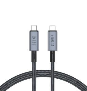 TECH-PROTECT ULTRABOOST MAX USB 4.0 8K 40GBPS TYPE-C CABLE PD 240W 100CM GREY