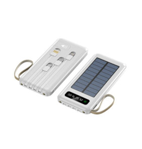 Powerbank με ηλιακό πάνελ - 4in1 - 10.000mah - YM519 - 810392 - White