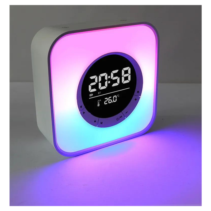 Ασύρματο ηχείο Bluetooth LED & ψηφιακό ρολόι - P10 - 810811 - Image 2