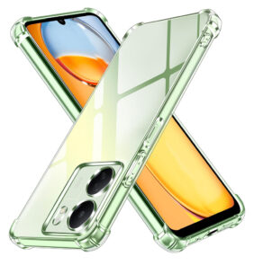 Techsuit - Shockproof Clear Silicone [Camera Protection] - Xiaomi Redmi 13C 4G / Poco C65 - Clear