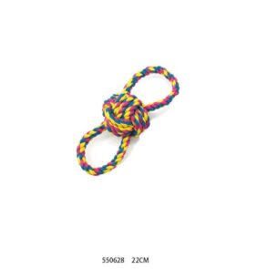 Παιχνίδι κατοικιδίου σχοινί με μπάλα - 22cm - 12pcs - 550628