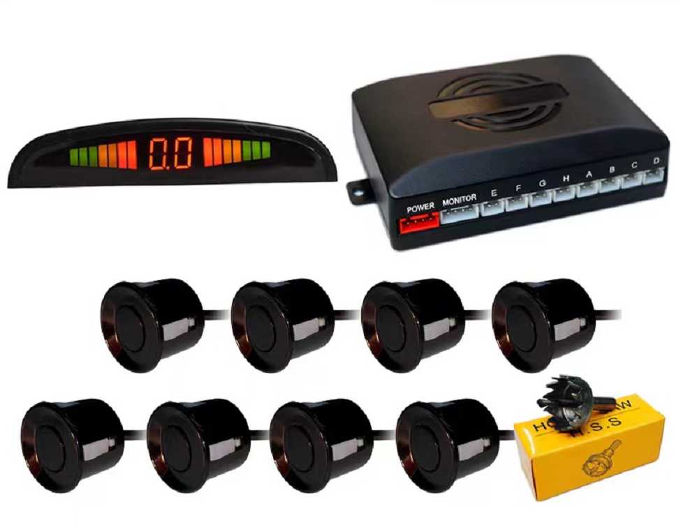 Αισθητήρες παρκαρίσματος - 8pcs - Only Screen - Black - 002181 - Image 2