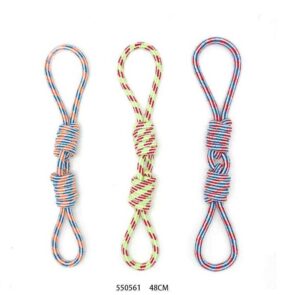 Παιχνίδι σκύλου σχοινί με κόμπους - 48cm - 12pcs - 550561