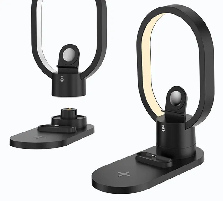 Βάση ασύρματης φόρτισης - LED - 3in1 - AY41 - 885123 - Black - Image 2