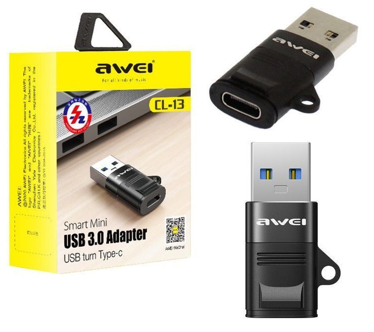 Αντάπτορας USB-A σε Type-C - CL-13 - AWEI - 888094 - Image 2