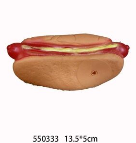 Παιχνίδι σκύλου Latex Hot Dog - 13.5x5cm - 12pcs - 550333