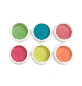 Σετ Glitter νυχιών Nail Art - Neon Glitter - 6pcs - 910594