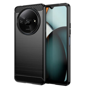 Techsuit - Carbon Silicone - Xiaomi Redmi A3 / Redmi A3x - Black