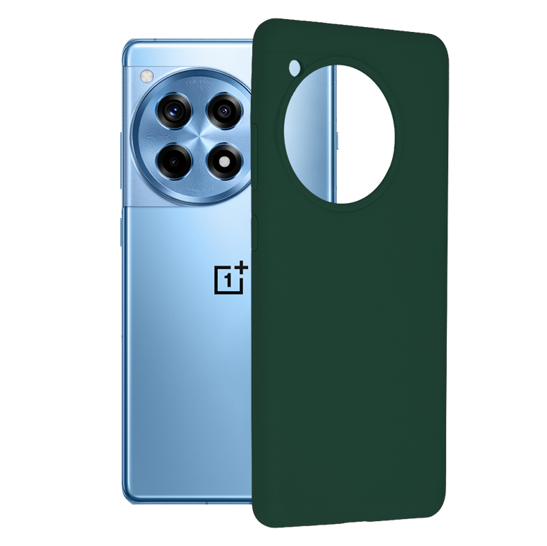 Techsuit - Soft Edge Silicone - OnePlus 12R - Dark Green