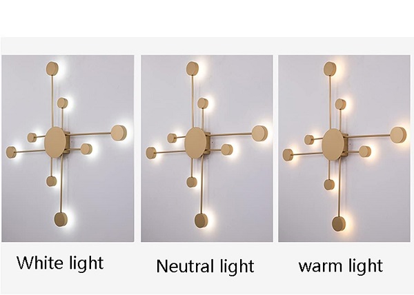 Επιτοίχιο φωτιστικό LED - 8311 - 943215 - Gold - Image 2